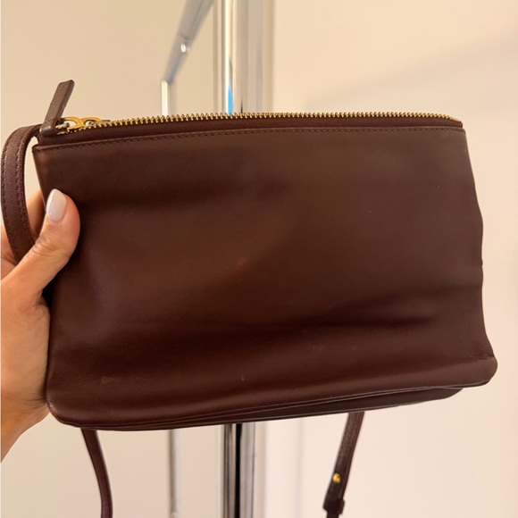 Celine (“old celine”) trio crossbody bag in Oxblood — amazing